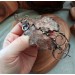 Copper oak leaves hair clip 