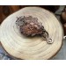 Copper oak leaves hair clip 
