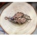 Copper oak leaves hair clip 