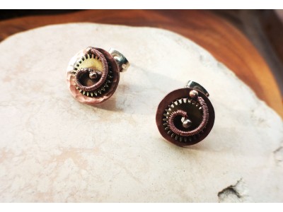 Copper steampunk earrings  Copper steampunk earrings