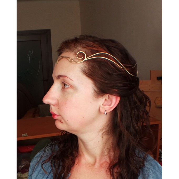 Elven brass tiara