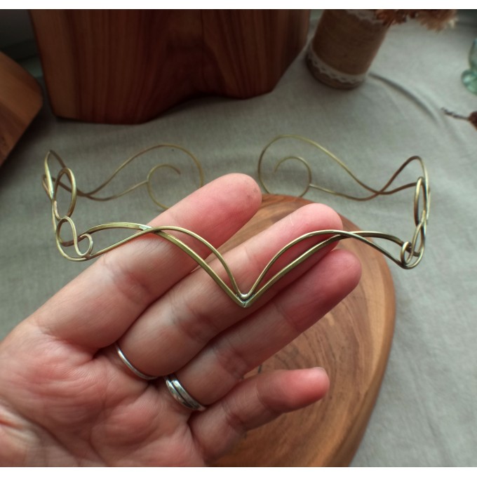 Elven brass tiara