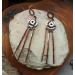 Long steampunk earrings