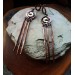 Long steampunk earrings