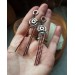 Long steampunk earrings