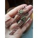 Long steampunk earrings