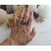 Copper ring with dendritic agate