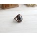 Copper ring with dendritic agate