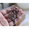 Wire wrap jacket earrings
