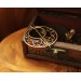 Copper celtic triquetra brooch