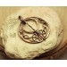 Copper celtic triquetra brooch