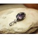 Silver wire wrap necklace with amethyst