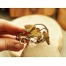 Copper ginkgo leaf bracelet