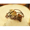 Copper ginkgo leaf bracelet