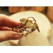 Copper ginkgo leaf bracelet