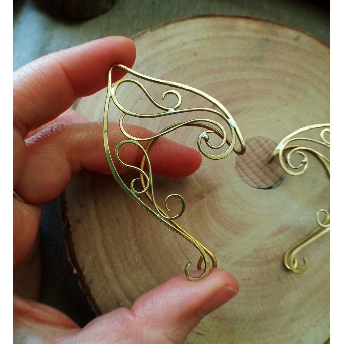 Elven ear cuffs, copper