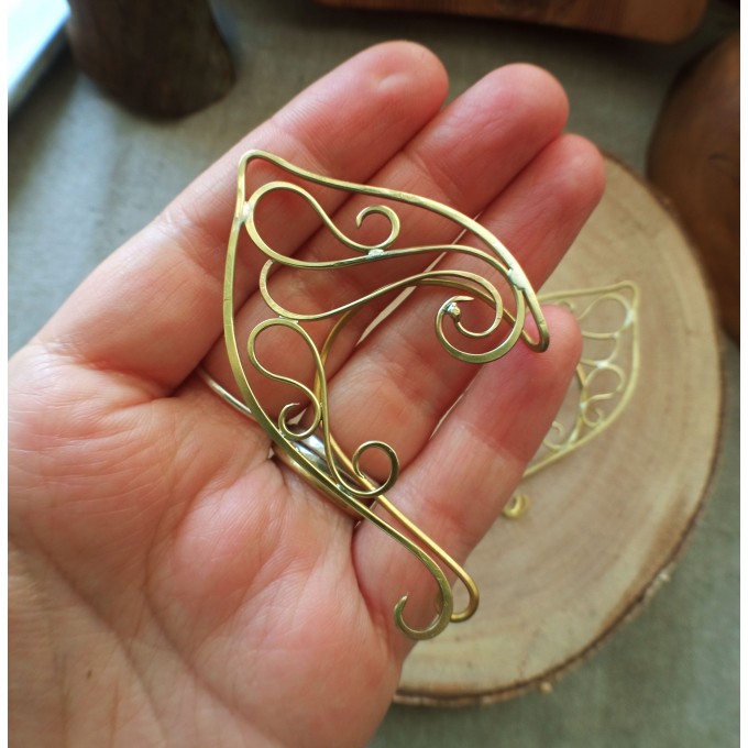 Elven ear cuffs, copper