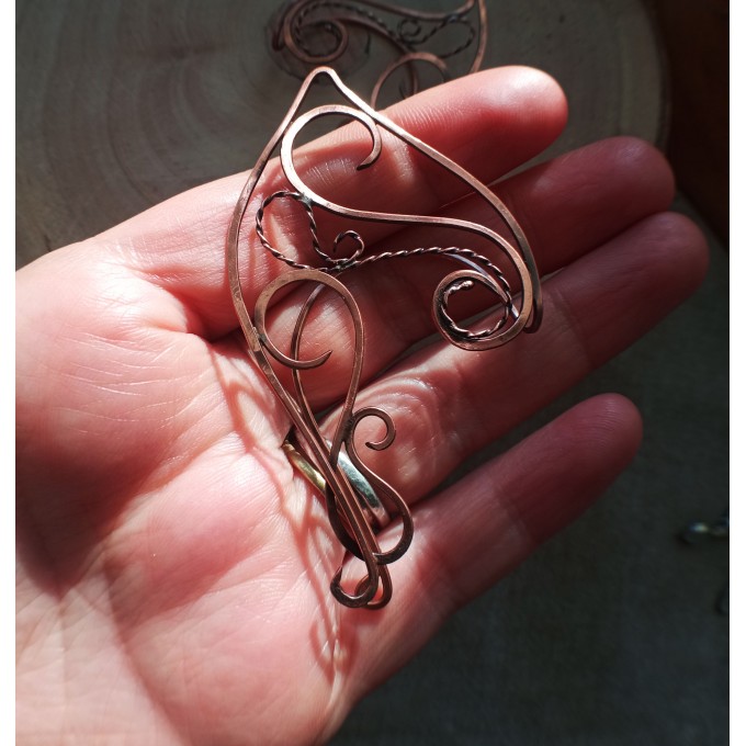 Elven ear cuffs, copper