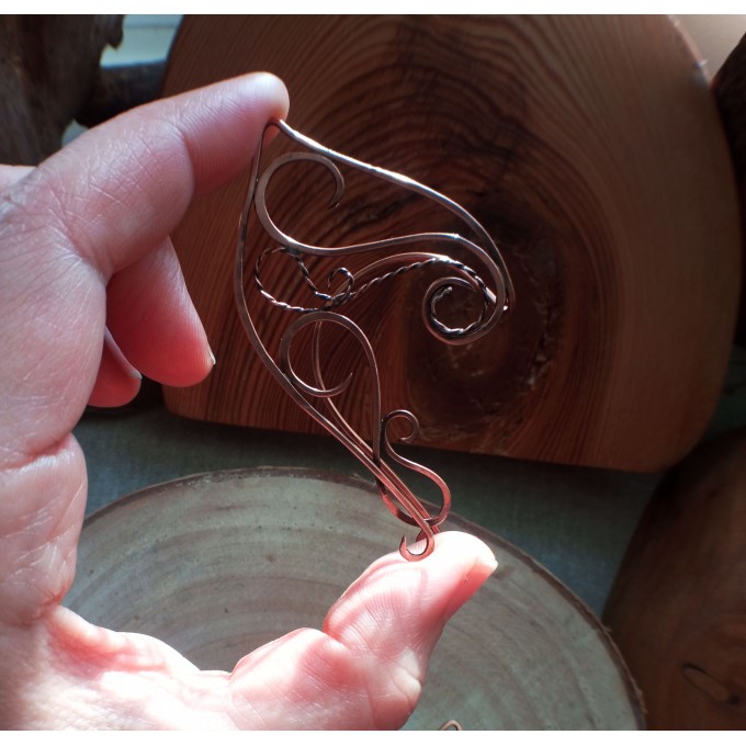 Elven ear cuffs, copper