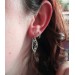 Silver filigree earrings 