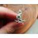 Silver ring with aquamarine