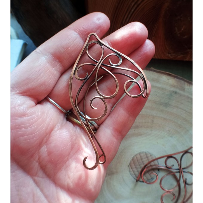 Elven ear cuffs brass