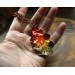 Copper oak necklace with carnelian gemstone