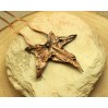 Copper ivy leaf hair pin