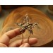Copper ivy leaf hair pin