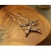 Copper ivy leaf hair pin