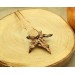 Copper ivy leaf hair pin