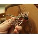 Green onyx wire-wrapped copper dragon