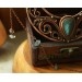 Hair clip Moon with labradorites