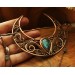 Hair clip Moon with labradorites