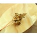 Hair pin with green ivy leaf
