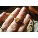 Rutile quartz silver ring