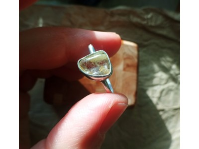 Rutile quartz silver ring Rutile quartz silver ring