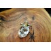 Rutile quartz silver ring