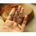 Copper dragon necklace with chrysoprase