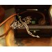 Copper dragon necklace with chrysoprase