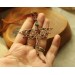 Copper dragon necklace with chrysoprase