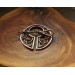 Copper celtic triquetra brooch