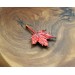 Copper maple leaf brooch