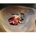 Copper oak brooch