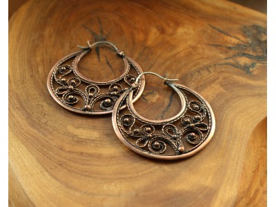 Filigree copper earrings Filigree copper earrings