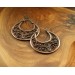 Filigree copper earrings with silver earhook