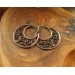 Filigree copper earrings with silver earhook