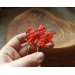 Hair pin with red maple leaf