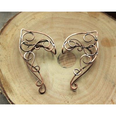 Elven ear cuffs copper