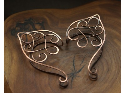 Elven ear cuffs brass or copper Elven ear cuffs brass or copper